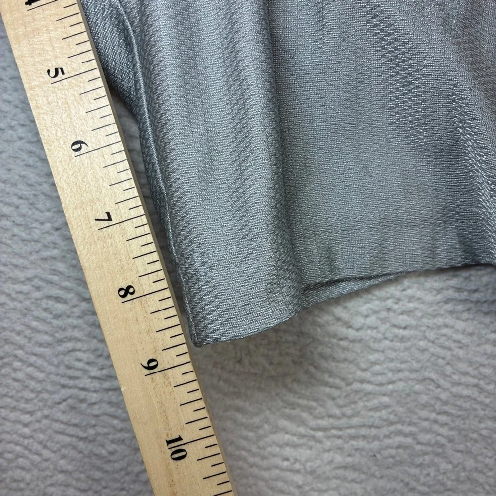 Y2K Nike Baggy Basketball Shorts Men L Gray Silky Loose Drawstring Athletic